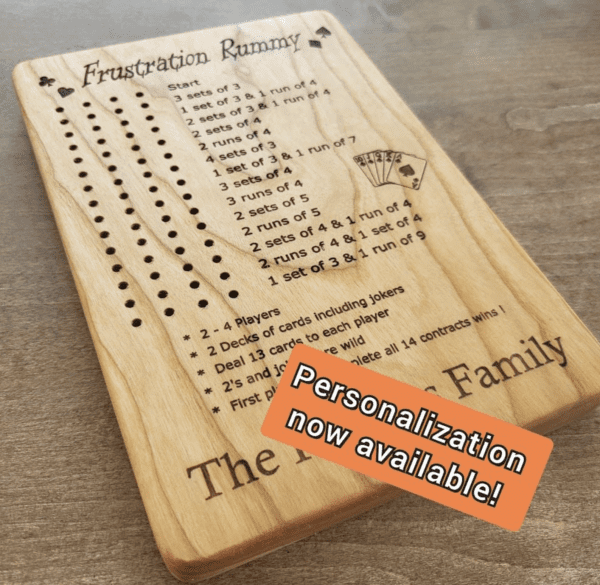 Personalized Frustration Rummy Game Board - Image 4